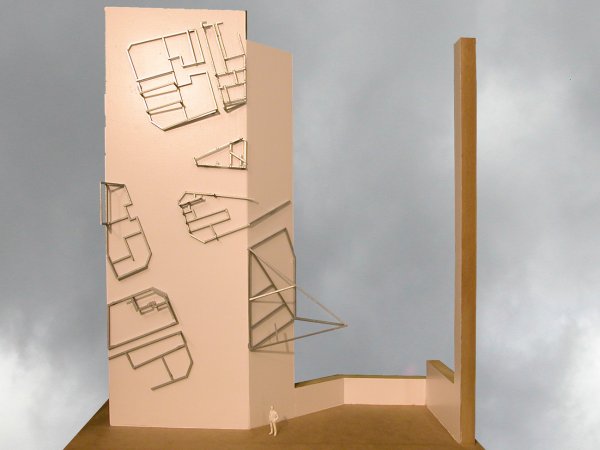 Sculpture Public Project TRAMA BARCELONA MAQUETA